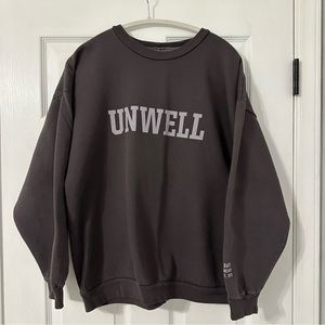 Call Her Daddy Unwell Crewneck in Charcoal